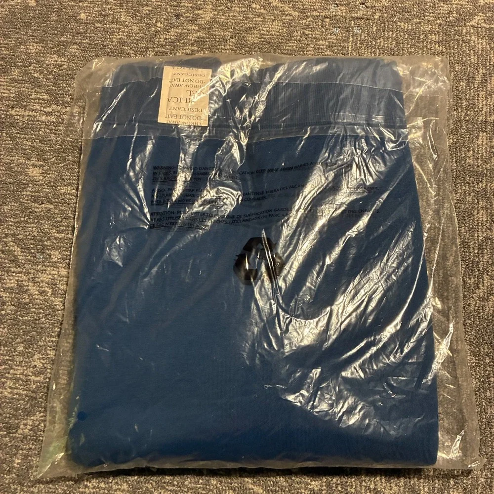 True Religion Men's XL Flock Logo Crewneck Sweatshirt Poseidon NWT